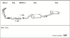 WALKER HYK014749AB — Sistem de evacuare complet