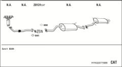 WALKER HYK020775BB — Sistem de evacuare complet