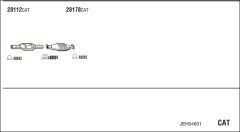 WALKER JEH04601 — Выхлопная система в сборе