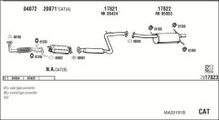 WALKER MA20191B — Sistem de evacuare complet