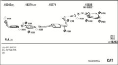 WALKER MA40027A — Sistem de evacuare complet
