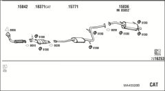 WALKER MA40028B — Sistem de evacuare complet