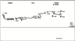 WALKER MA40037 — Sistem de evacuare complet