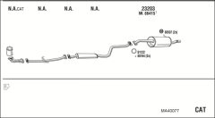 WALKER MA40077 — Выхлопная система в сборе