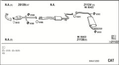WALKER MA41200 — Выхлопная система в сборе