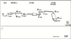 WALKER MA41204 — Выхлопная система в сборе