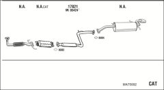 WALKER MA75002 — Выхлопная система в сборе