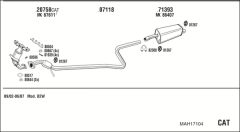 WALKER MAH17104 — Sistem de evacuare complet