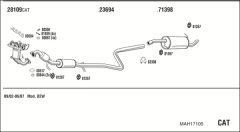 WALKER MAH17105 — Sistem de evacuare complet