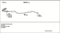 WALKER MAK018887A — Sistem de evacuare complet