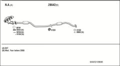 WALKER MAK018888 — Sistem de evacuare complet