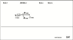 WALKER MAT08036 — Выхлопная система в сборе