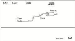 WALKER MAT09909 — Выхлопная система в сборе