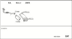 WALKER MG15004 — Sistem de evacuare complet