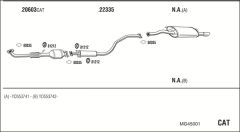 WALKER MG45001 — Sistem de evacuare complet