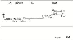 WALKER MG45002 — Sistem de evacuare complet