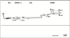 WALKER MG45003 — Sistem de evacuare complet