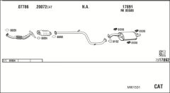 WALKER MI61531 — Sistem de evacuare complet