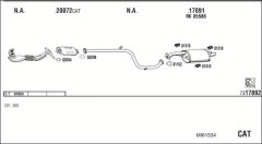 WALKER MI61534 — Sistem de evacuare complet