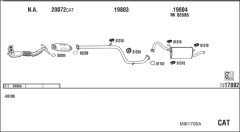 WALKER MI61706A — Выхлопная система в сборе