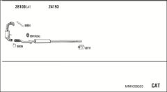 WALKER MNK058525 — Выхлопная система в сборе