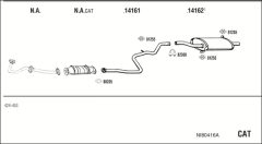 WALKER NI80416A — Выхлопная система в сборе