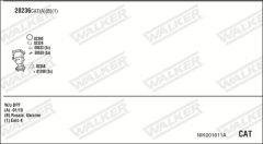 WALKER NIK001611A — Выхлопная система в сборе