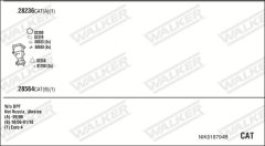WALKER NIK018794B — Выхлопная система в сборе