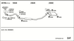 WALKER OPK009140 — Sistem de evacuare complet