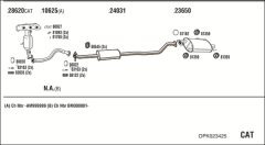 WALKER OPK023425 — Sistem de evacuare complet