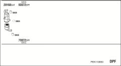 WALKER PEK110850 — Выхлопная система в сборе