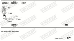 WALKER PEK132503 — Sistem de evacuare complet