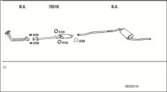 WALKER SE20216 — Выхлопная система в сборе