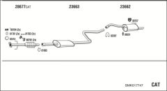 WALKER SMK017747 — Sistem de evacuare complet