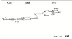 WALKER SMK017748 — Sistem de evacuare complet