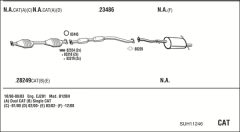 WALKER SUH11246 — Выхлопная система в сборе