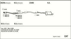 WALKER SUH11345 — Выхлопная система в сборе