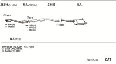 WALKER SUH16494 — Sistem de evacuare complet