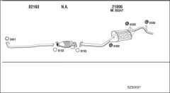 WALKER SZ30007 — Sistem de evacuare complet