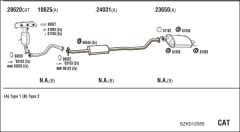 WALKER SZK012055 — Sistem de evacuare complet