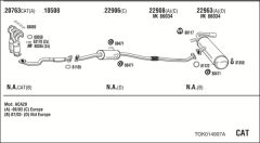 WALKER TOK014907A — Sistem de evacuare complet