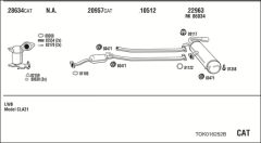 WALKER TOK016252B — Sistem de evacuare complet