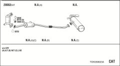 WALKER TOK058623A — Sistem de evacuare complet