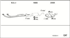 WALKER VO35014 — Sistem de evacuare complet