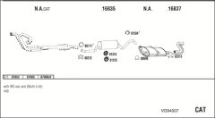 WALKER VO94007 — Sistem de evacuare complet