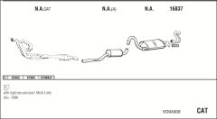 WALKER VO94009 — Sistem de evacuare complet