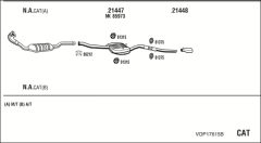 WALKER VOP17615B — Sistem de evacuare complet