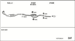WALKER VOT08424 — Sistem de evacuare complet