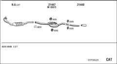 WALKER VOT08425 — Sistem de evacuare complet