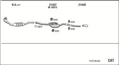 WALKER VOT08426 — Sistem de evacuare complet